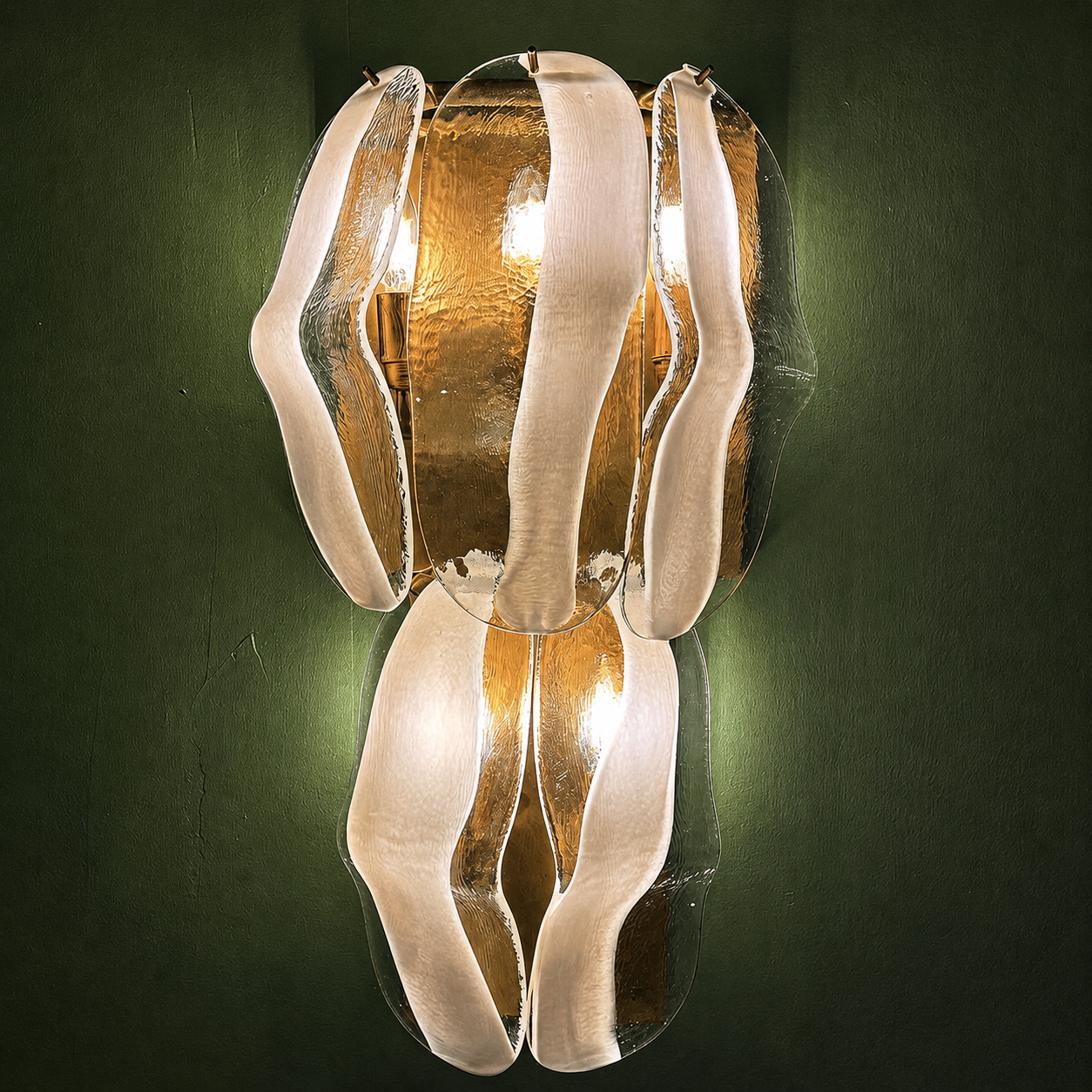 Pair of vintage appliques by Mazzega