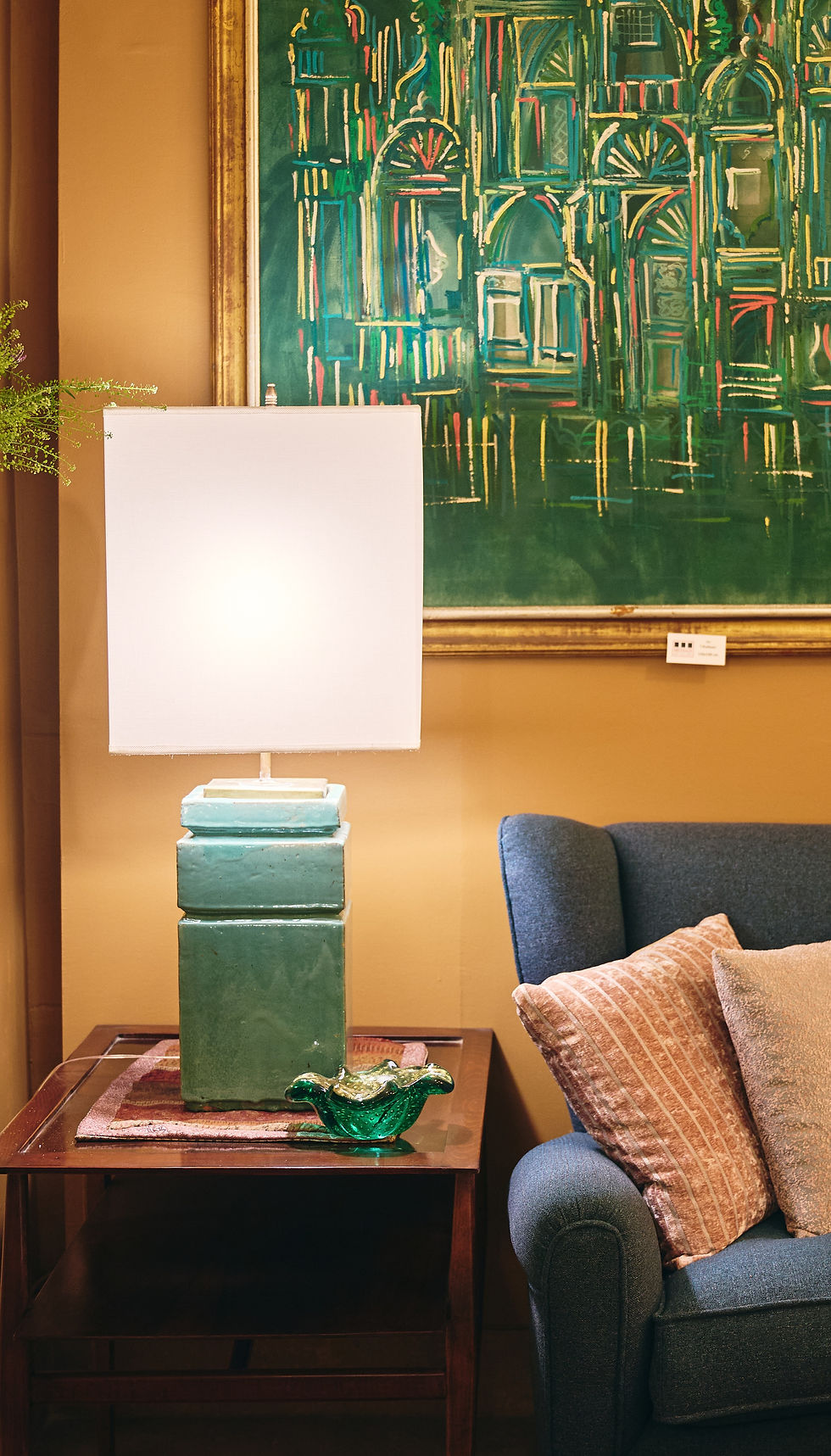 Thumbnail: Vintage French ceramic table lamp