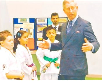 HRH Prince Charles Karate show visit