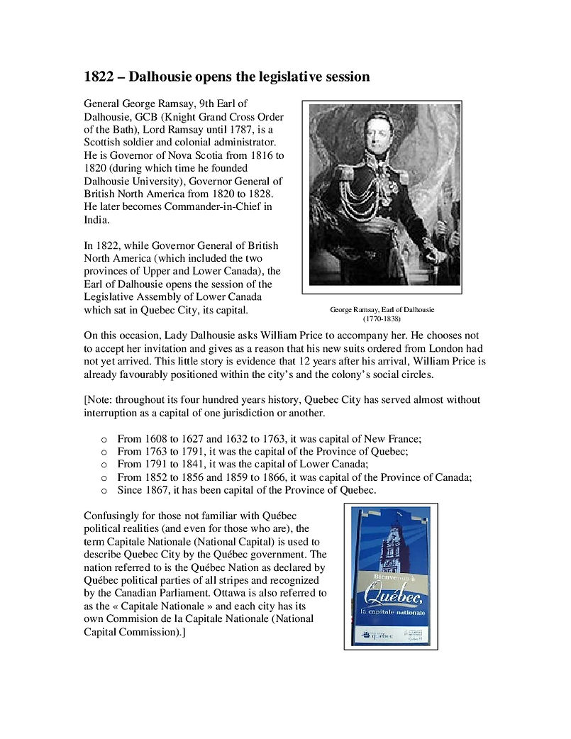 1822: Dalhousie opens the legislative session