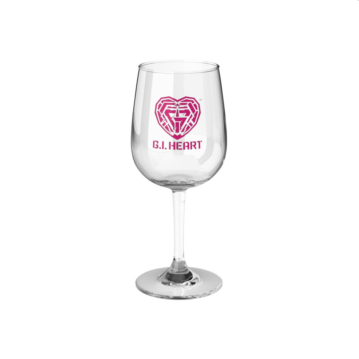 G.I. Heart Wine Glass, 12oz