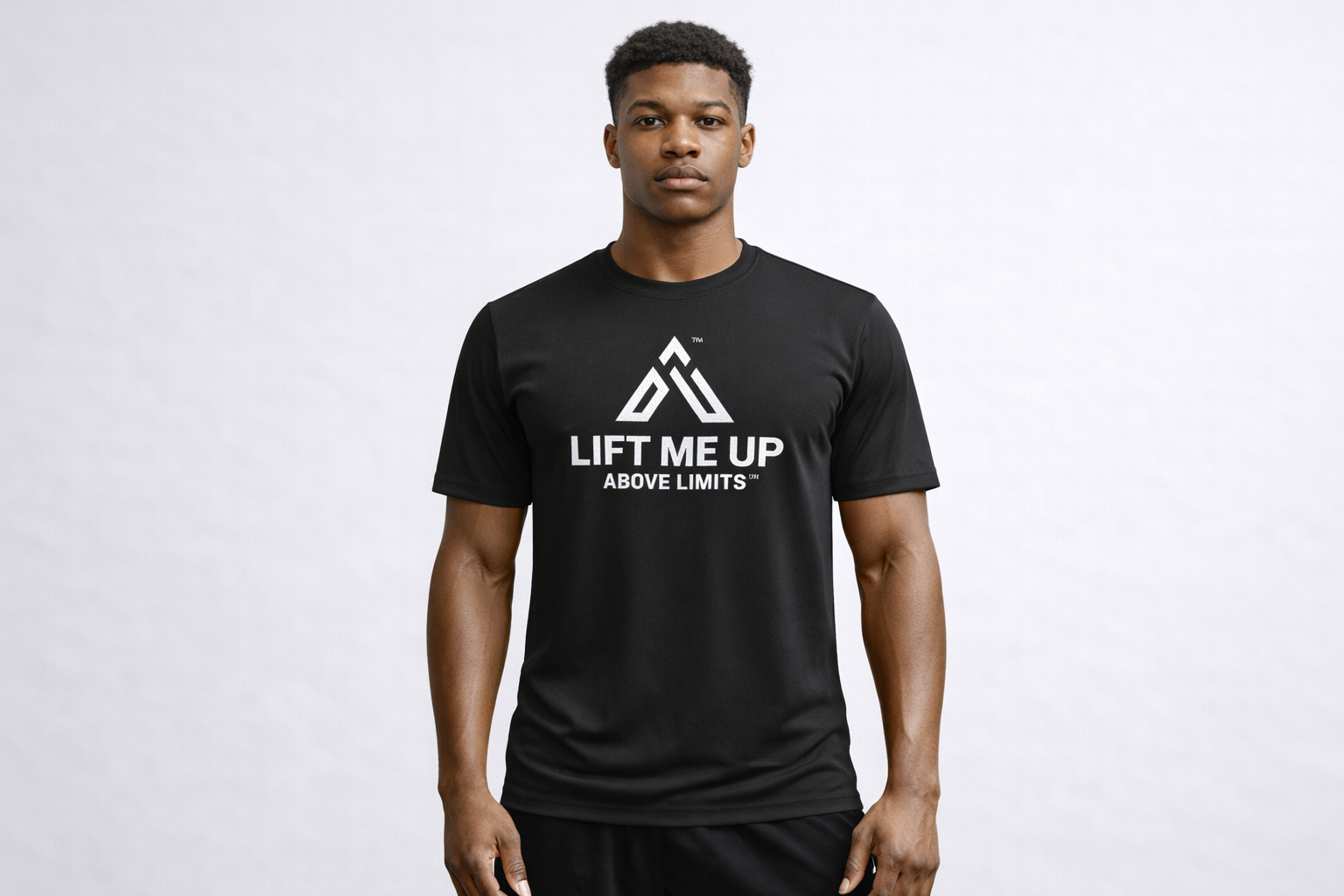 LIFT ME UP "ABOVE LIMITS" Moisture-Wicking Shirt Midnight Grind