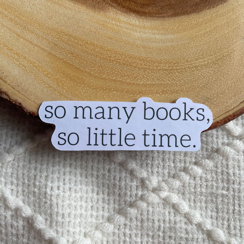 So Many Books, So Little Time Sticker