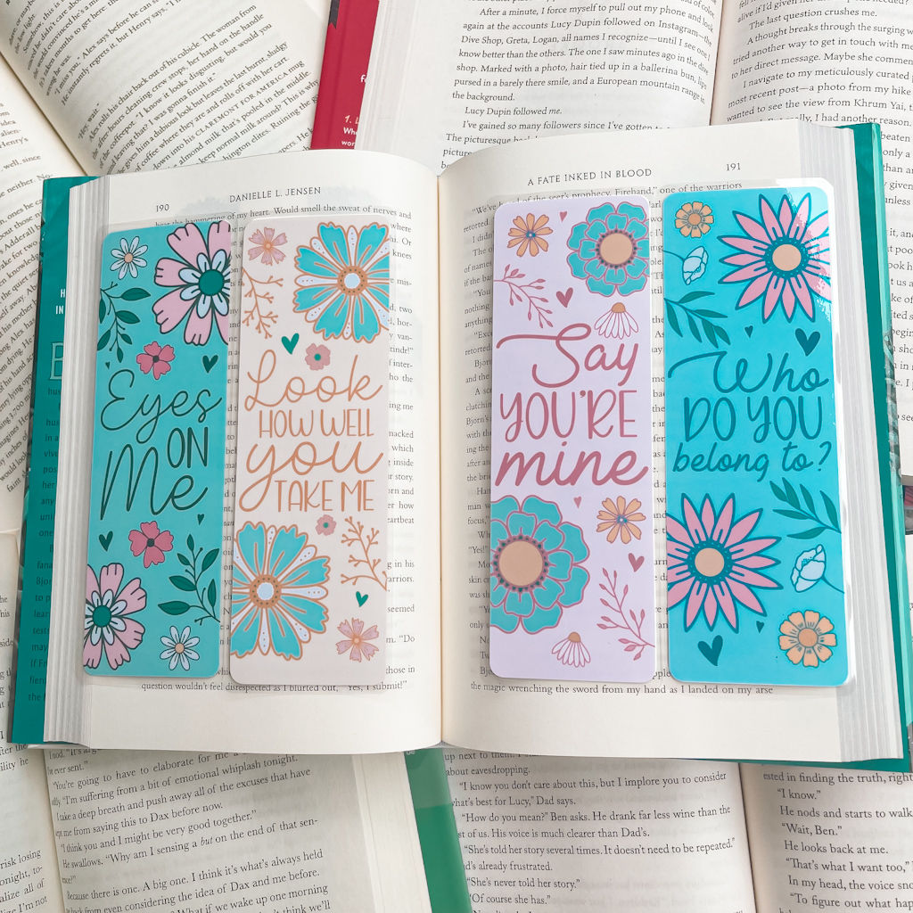 Spicy Romance Reader Quotes Bookmark Set