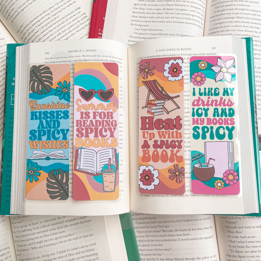 Spicy Summer Reading Bookmark Set