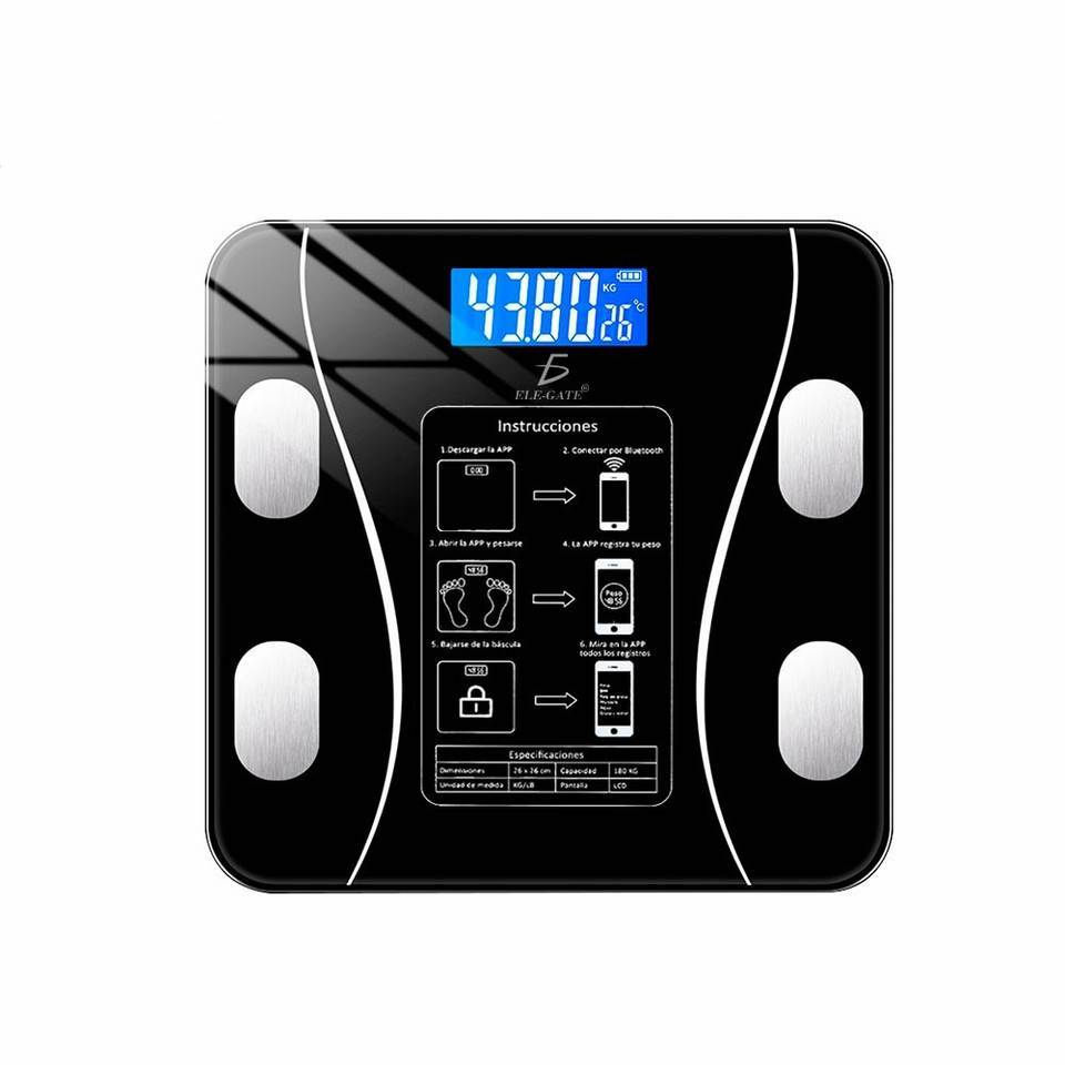 Báscula Inteligente de Composición Corporal con Pantalla LED