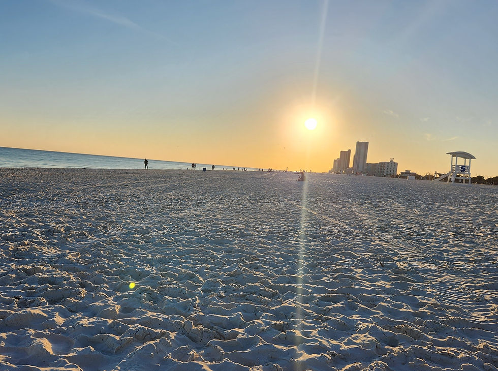 The sunset over Gulf Shores on March 2, 2025.