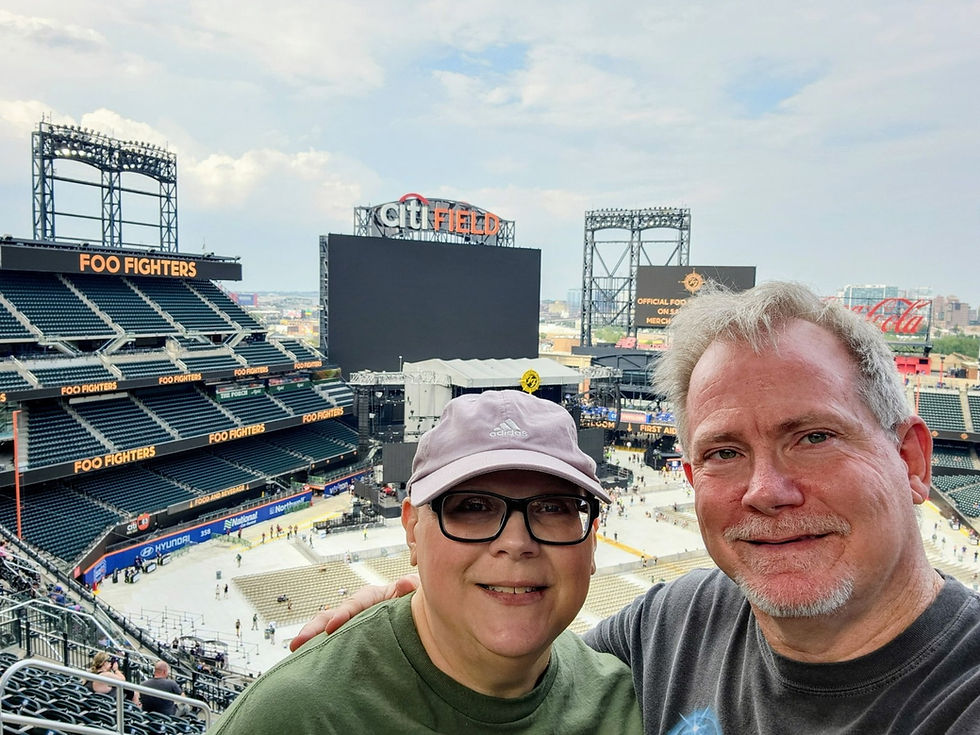 With Dorinda before the storm-shortened Foo Fighters concert at New York’s Citi Field on July 17, 2024.