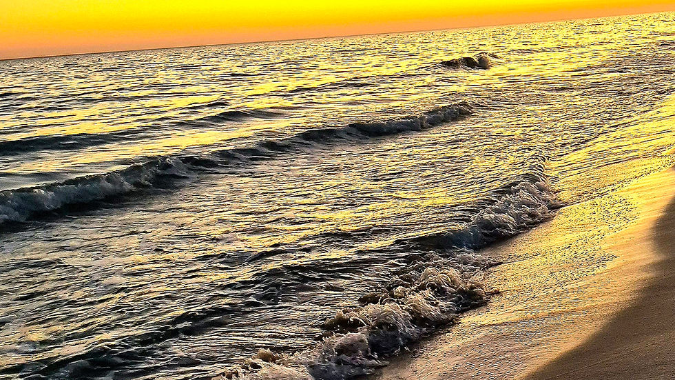 The Gulf of Mexico a few minutes after sunset Feb. 9 in Gulf Shores.