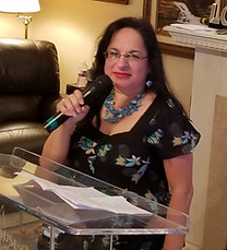 Sheila Ortiz Diaz preaching about hearing the voice of God.