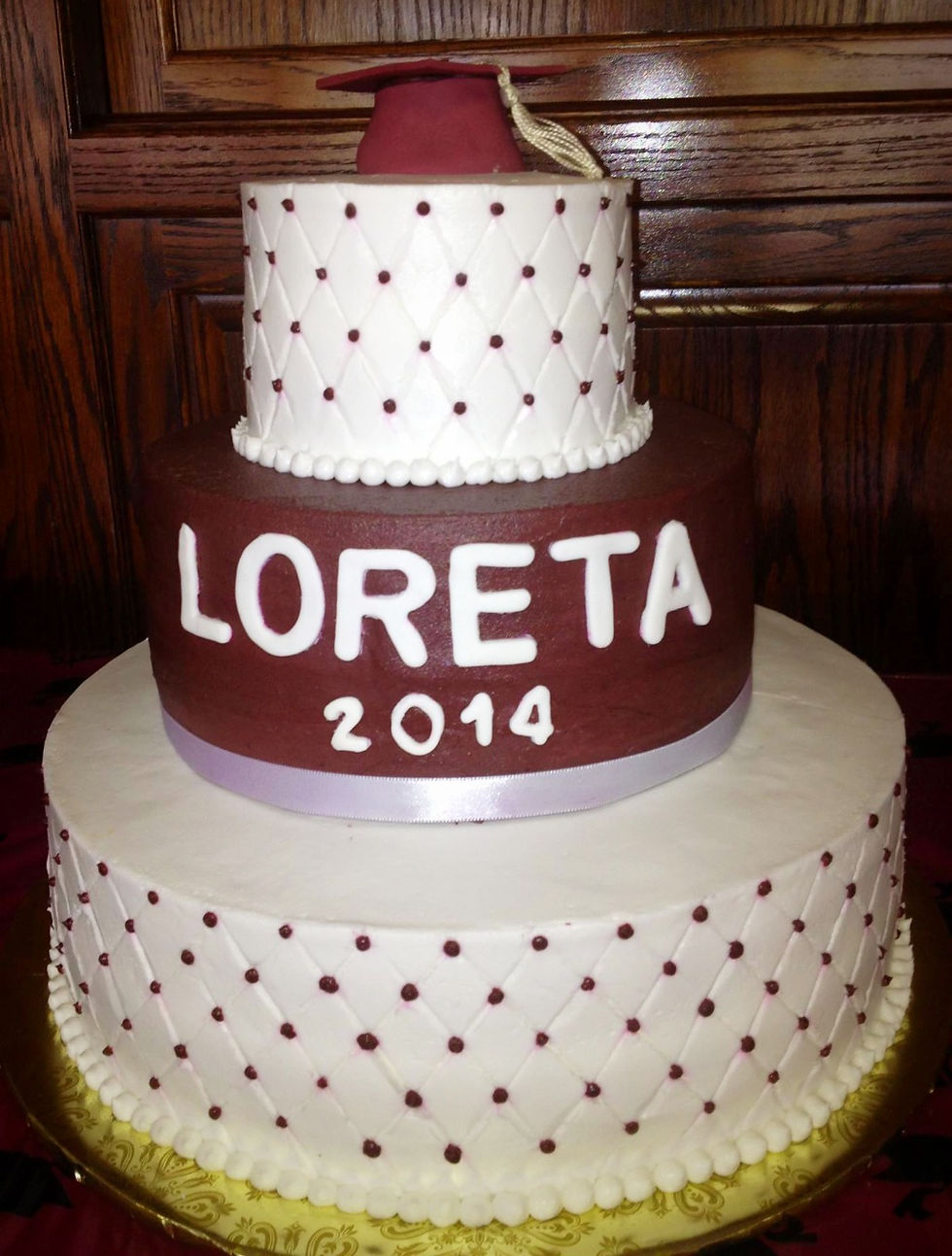 3 Tier Graduation Cake