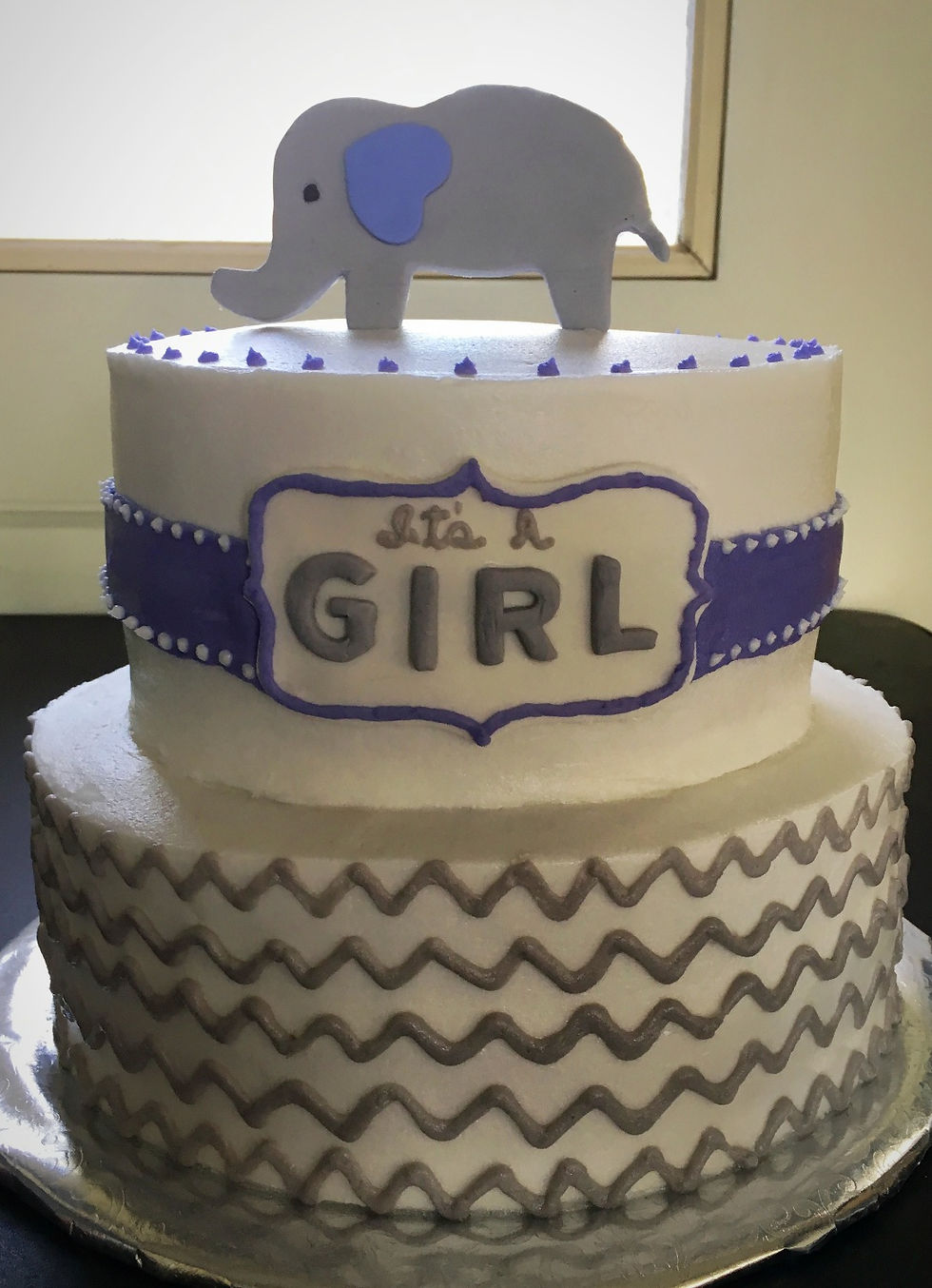 Elephant Baby Shower Cake