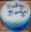Blue Ombre Baby Shower Cake