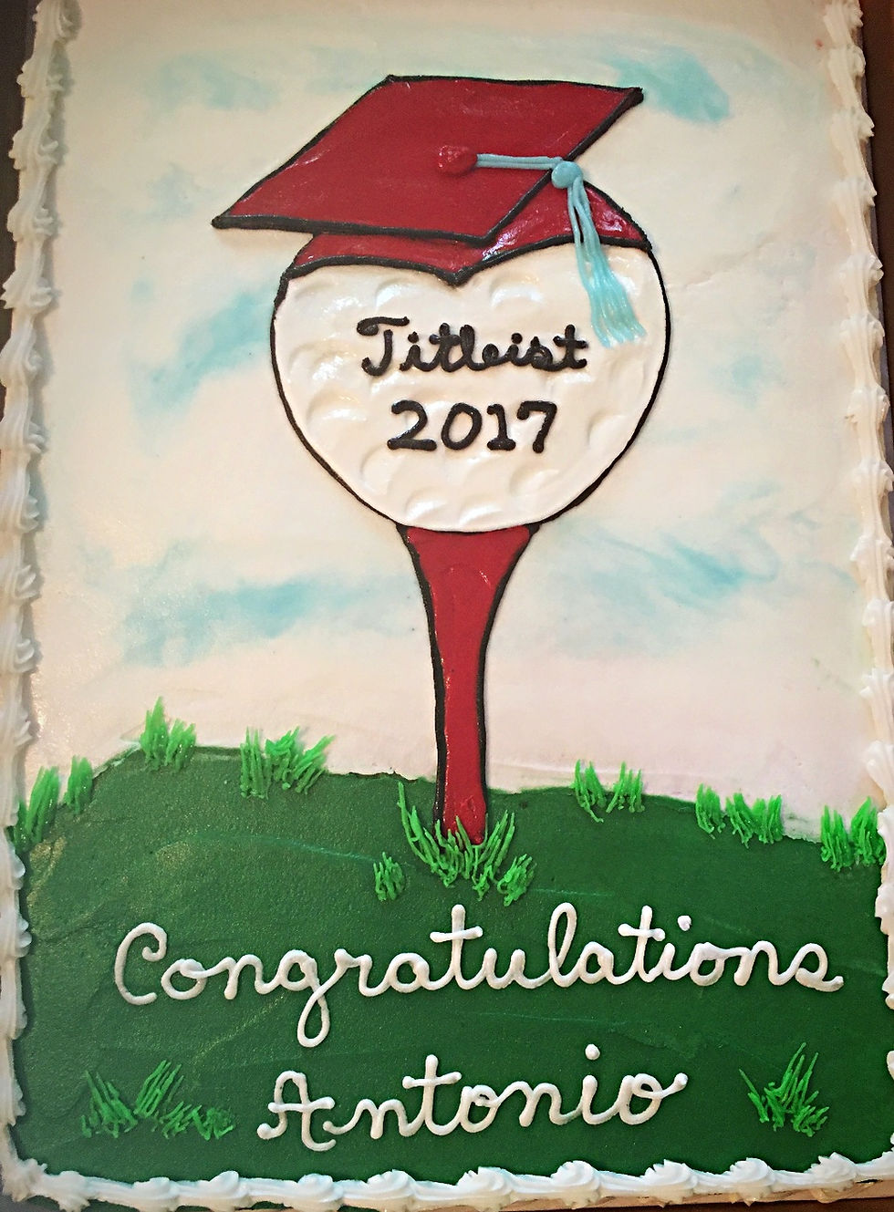 Golf Graduation Cake