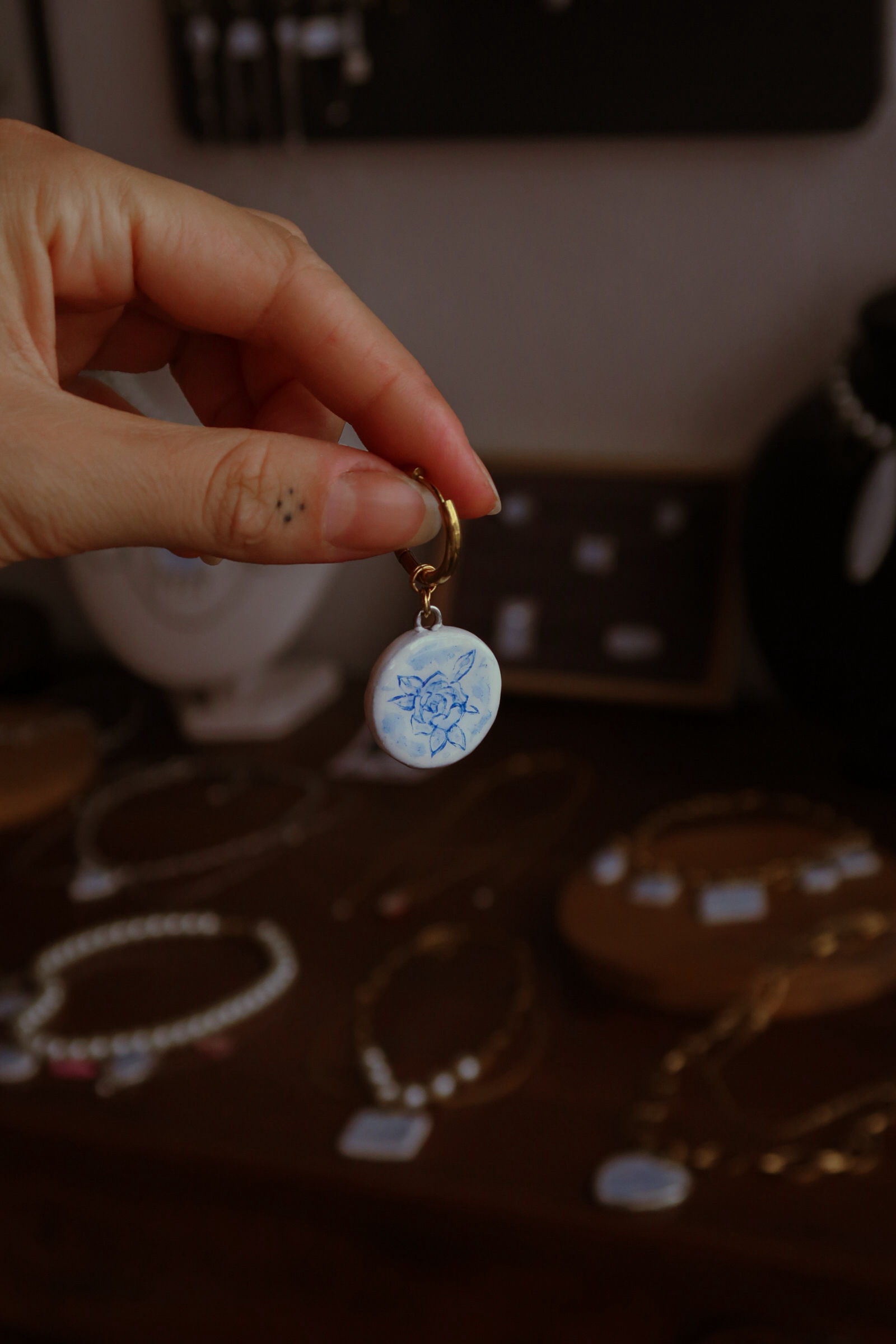 Boucle d'oreille - Rose