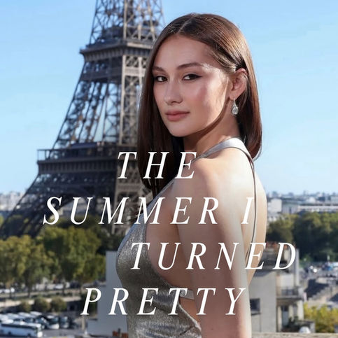 Lola Tung and Chris Briney at ‘The Summer I Turned Pretty’ Season 3 finale special screening in Paris. TSITP movie, jewelry and fashion look. Event and PR.
