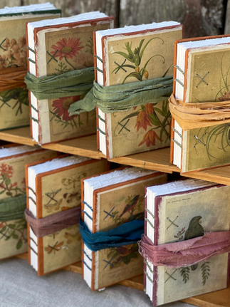 various covers for coptic stitch journal