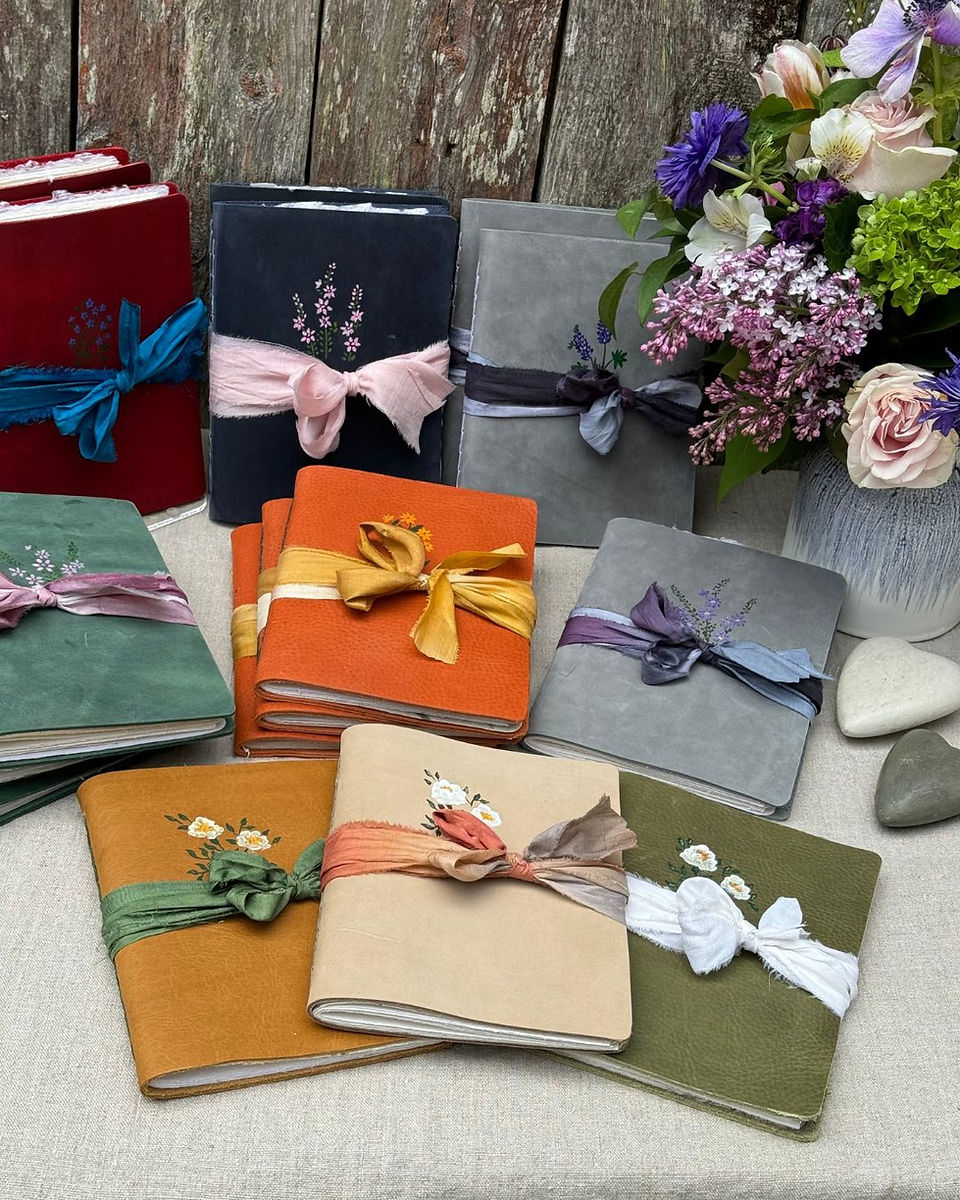 rose leather journal pocket sized