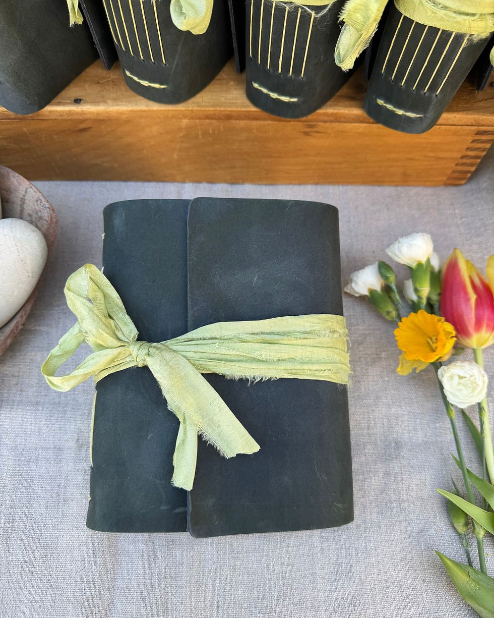 english garden leather journal