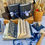 Thumbnail: blue lapis and linen leather journal with handmade paper