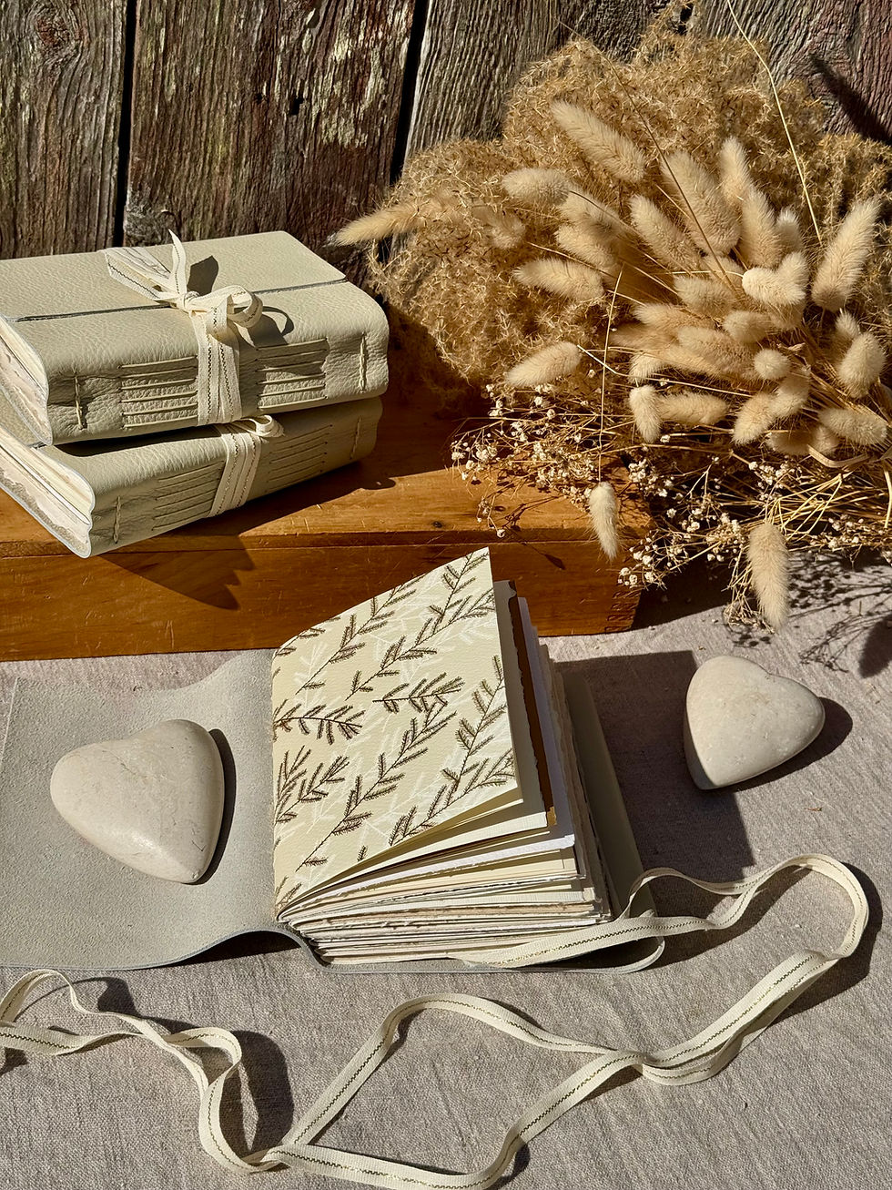 alabaster leather journal