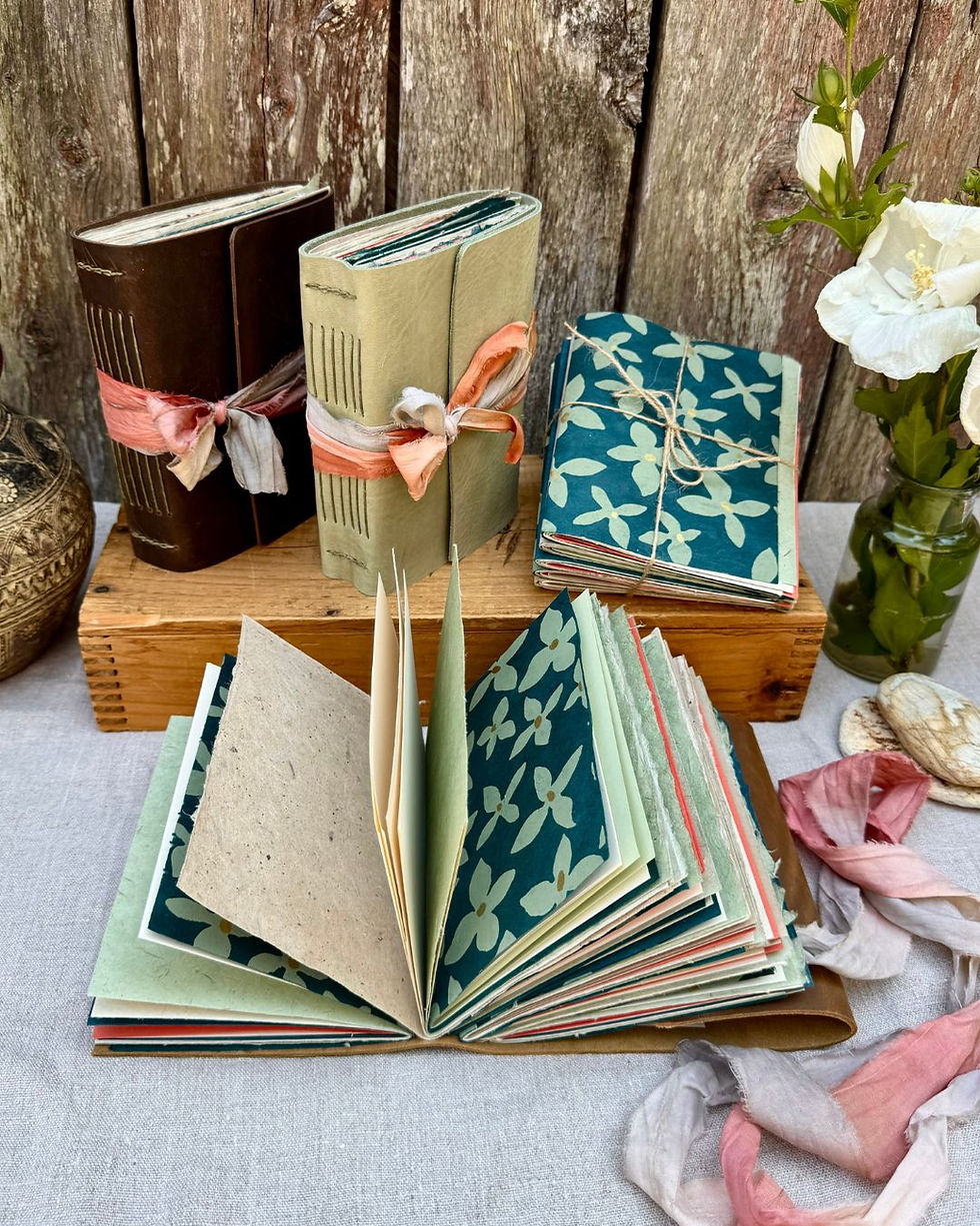 Thumbnail: earthbound beauty leather journal interior pages