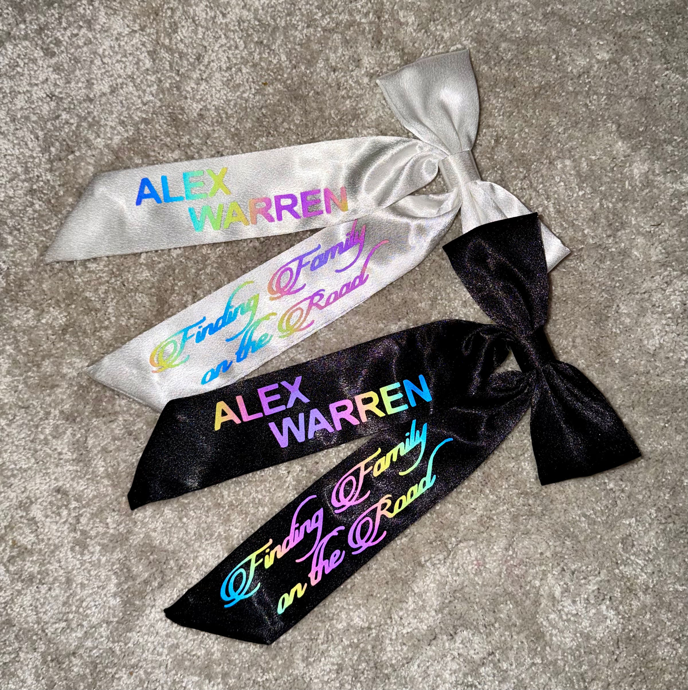 REFLECTIVE Alex Warren Finding Family On The Road Tour Hair Bow Clip