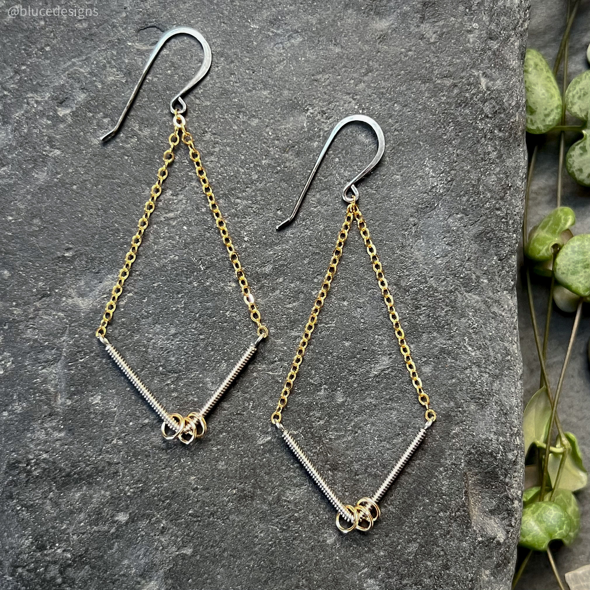 Chevron Earrings - 14K Gold Filled