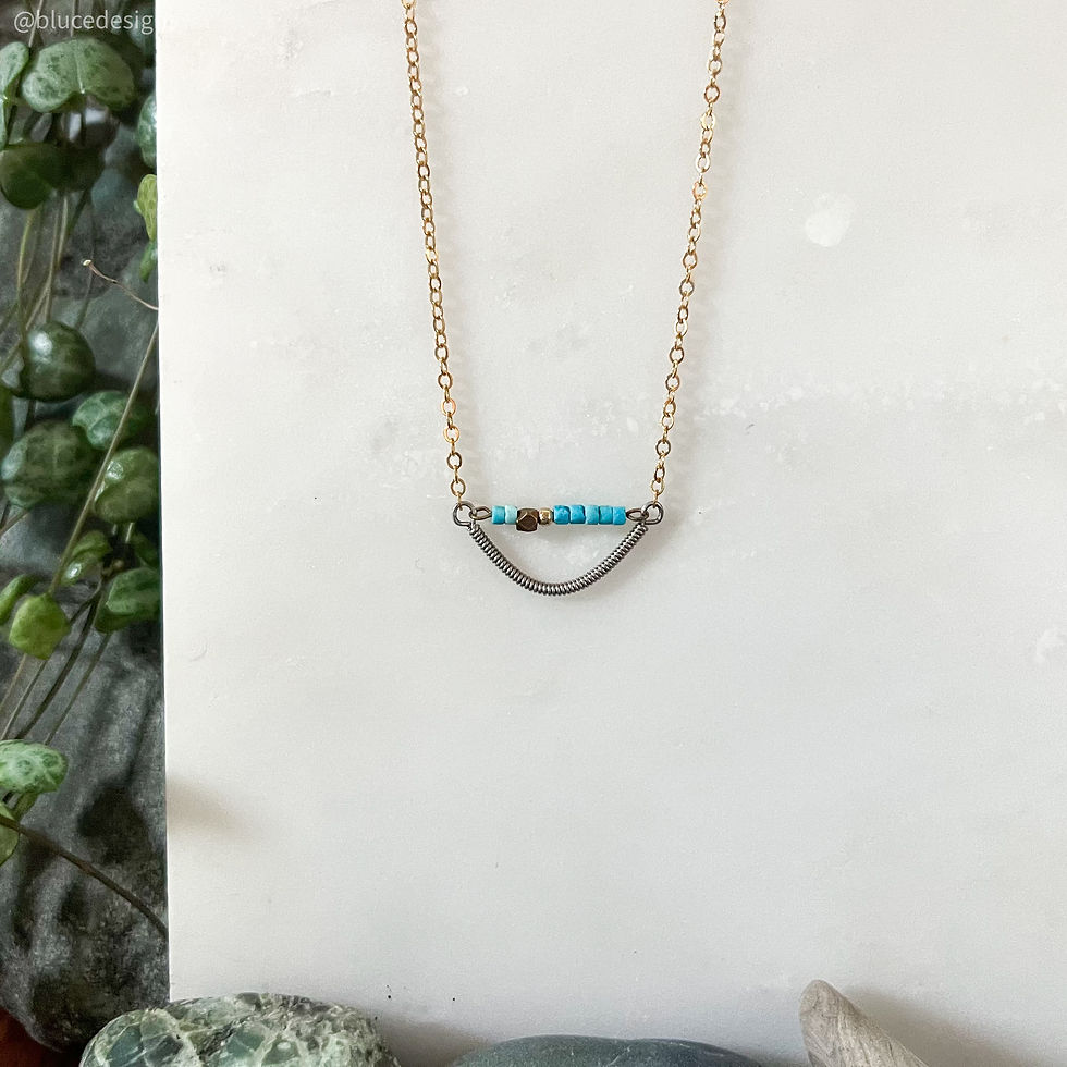 Thumbnail: Mini Half Helix Necklace - 14K Gold Filled