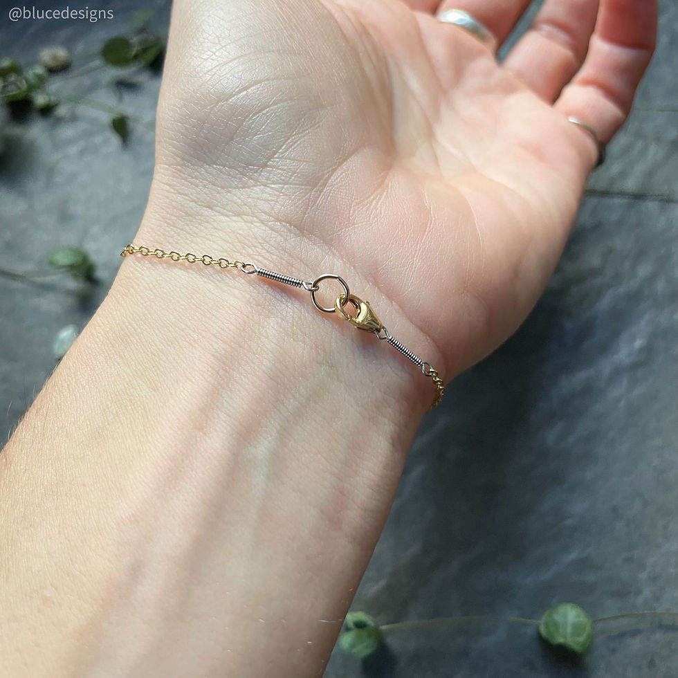 Thumbnail: Center Gem Bracelet - 14K Gold Filled