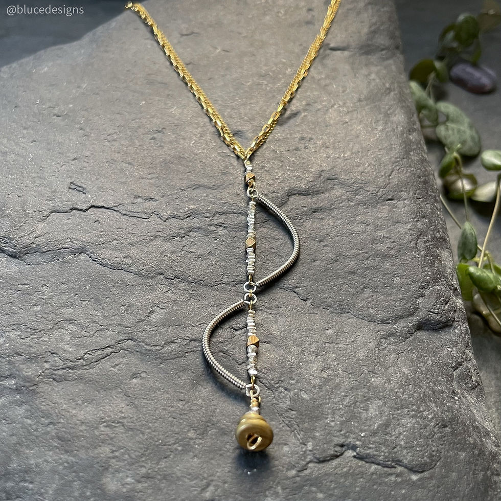Thumbnail: Short Sine Necklace - 14K Gold Filled 