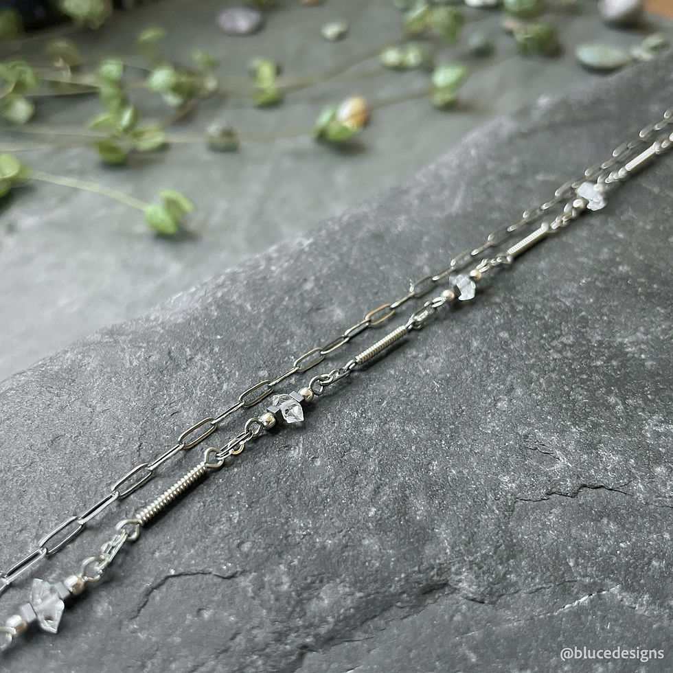 Thumbnail: Wrap Bracelet - Herkimer Diamond 