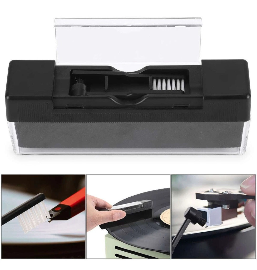 VELVET VINYL RECORD CLEANING BRUSH KIT