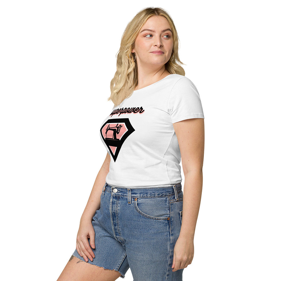 Miniatura: T-shirt Superpower bianco