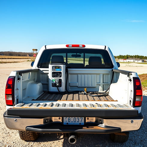 white 2005 chevy silverado with a gas pump in the bed.jpg