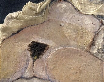 FRÉDÉRIQUE JACQUEMIN - Peinture et tissus sur toile