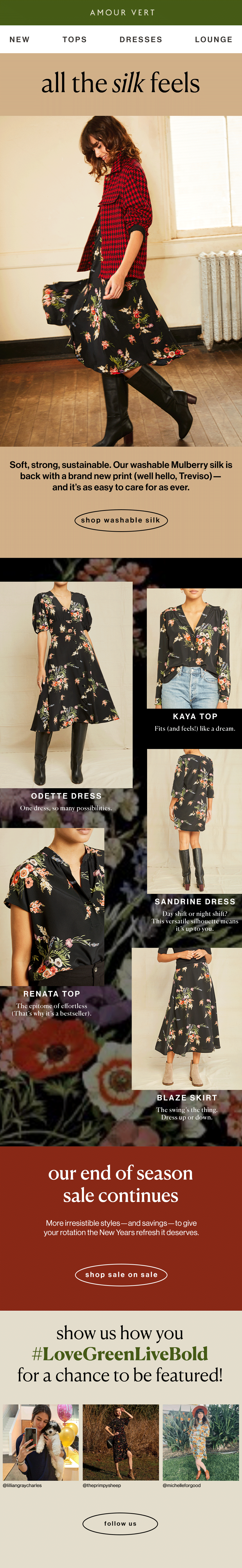 Amour Vert - Email Copy