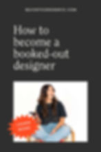 a brand designer in a studio showing you how to become a booked out designer with dream clients