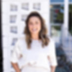 Child therapy center founder Kendra Delahooke stands in California outisde of her therapy practice for children.
