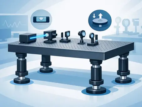 Optical Table Leveling Legs for Stable Setups