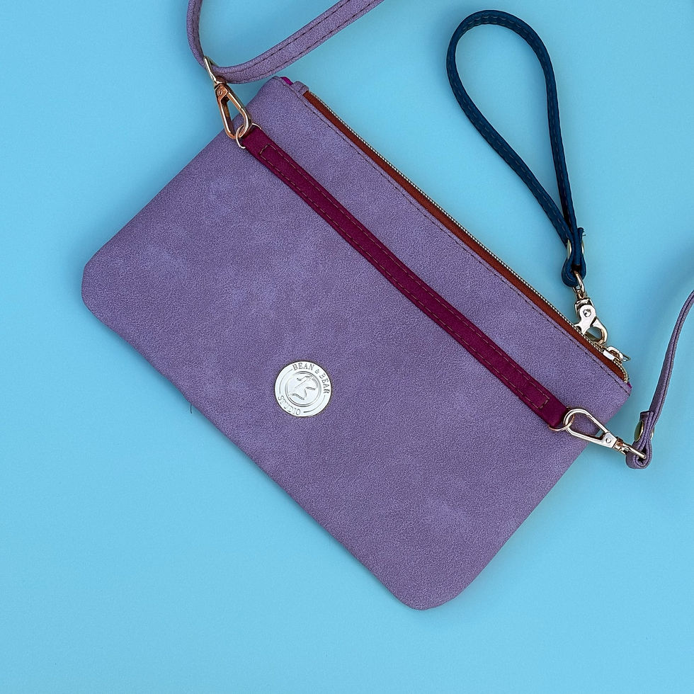 Thumbnail: Tea & Biscuits to go – Zippy Clutch Bag with Crossbody &amp; Wristlet Straps