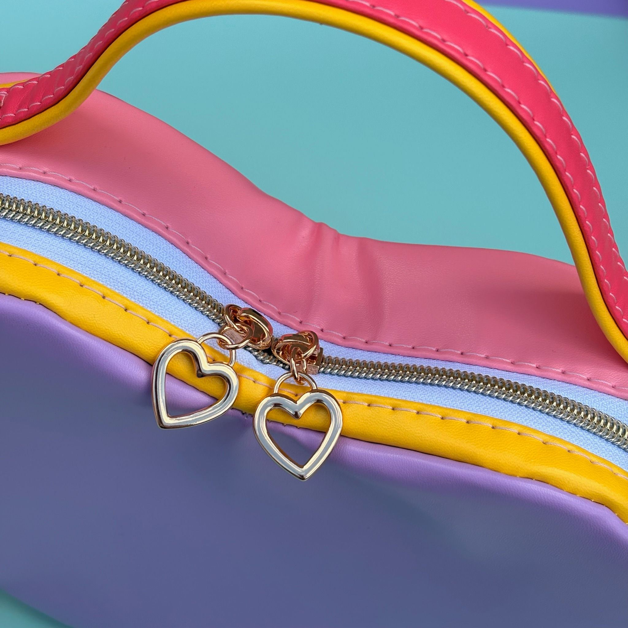 Sweetheart Crossbody Bag – Handmade Heart Shaped Statement Bag - Apricot Bloom