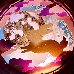 月滿中秋 雙面 立體紙藝燈籠 中秋節工作坊