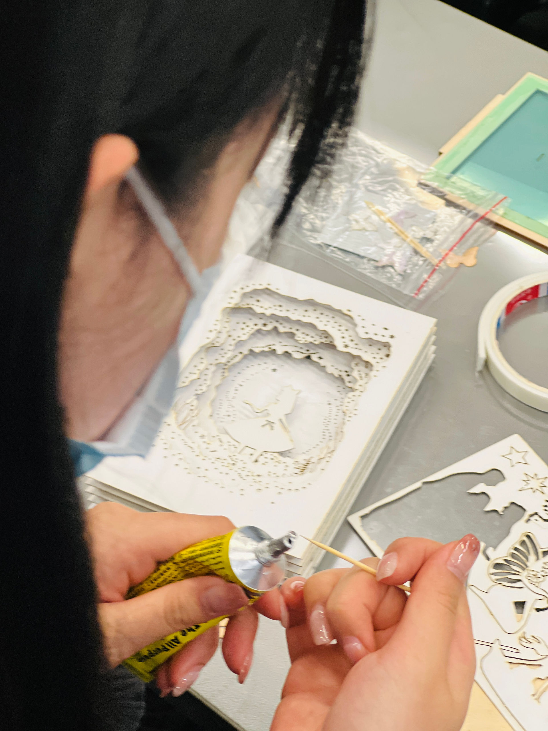 HKCC Alumni Association PolyU paper art night light workshop 光影故事 紙雕小夜燈團體工作坊