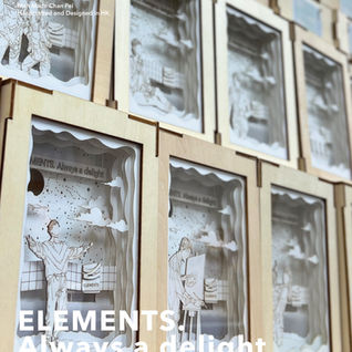 ELEMENTS. Always a delight Custom paper art night light 圓方 活動紙藝禮品 90位名人明星及品牌中秋節禮物