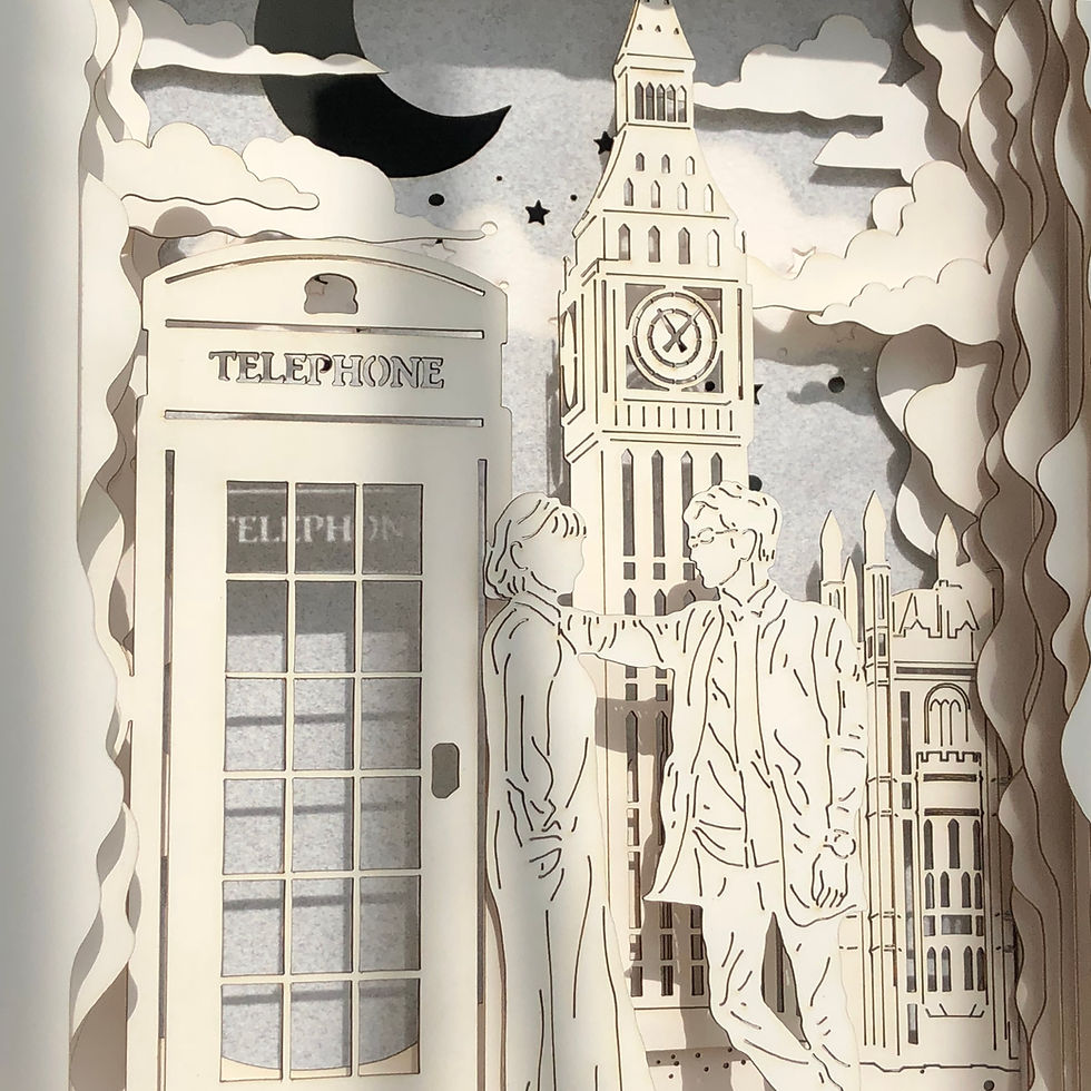 Thumbnail: 客製化 | 光影故事 | 紙雕小夜燈 | 人像訂製 | 英國倫敦大笨鐘