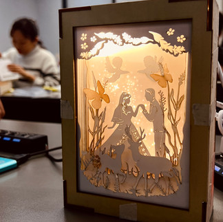 HKCC Alumni Association PolyU paper art night light workshop 光影故事 紙雕小夜燈團體工作坊