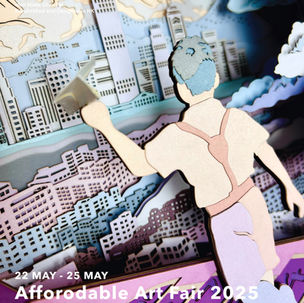 Kai Tak Silhouette: Between Dream and Reality at Affordable Art Fair 啟德剪影：幻與實之間 紙雕藝術品