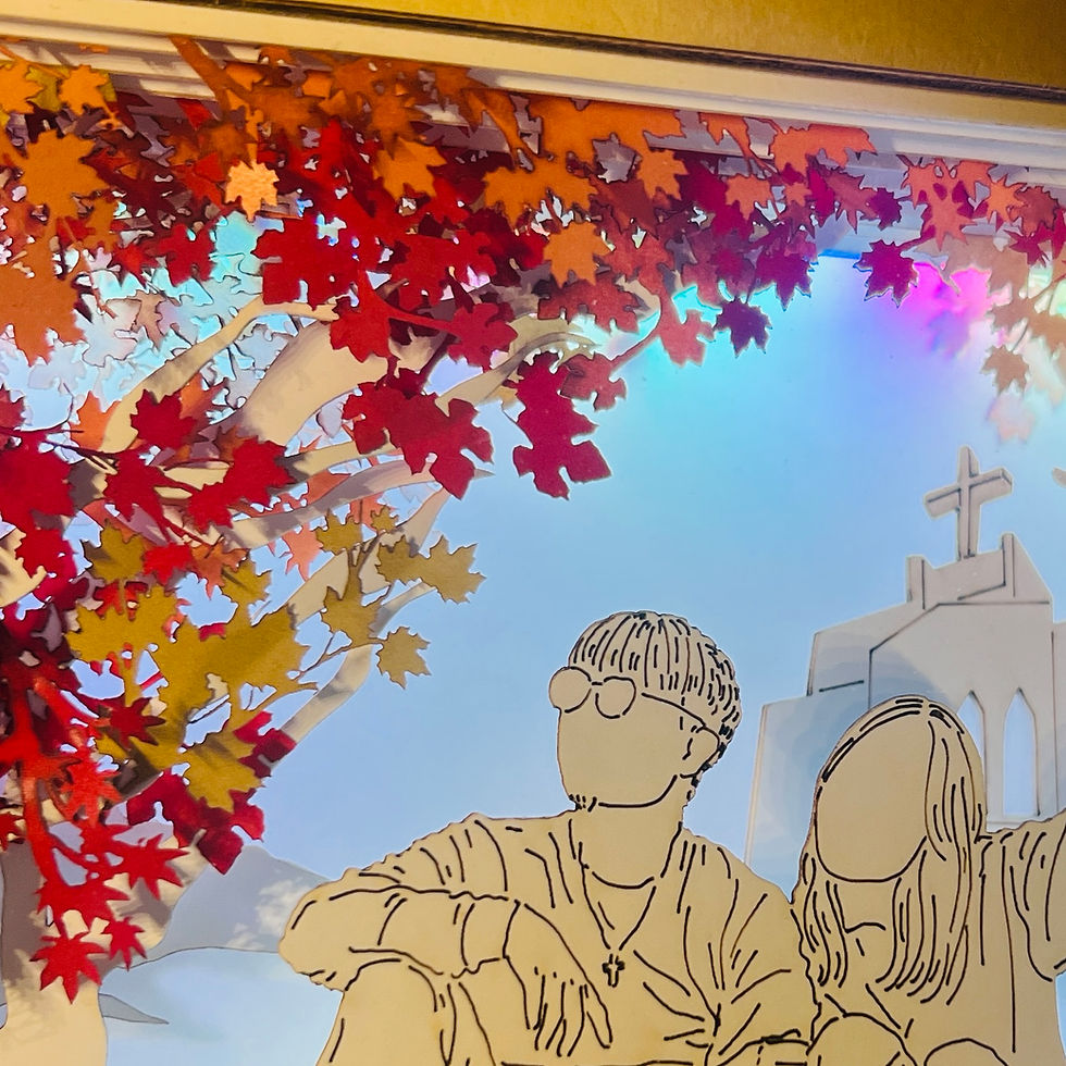 Thumbnail: 客製化 | 光影故事 | 紙雕小夜燈 | 人像訂製 | 楓葉紅葉 暮秋