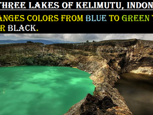 Color Changing Lake of Kelimutu, Indonesia.